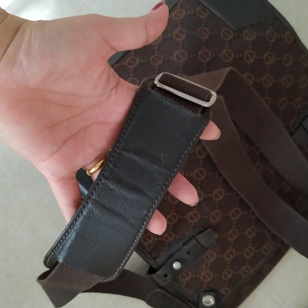 Double.M Milano Messanger Bag ( Canvas and leather mix) - Picture 5 of 17